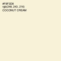 #F8F3D8 - Coconut Cream Color Image